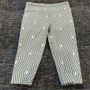 Kickee Pants Girls Print Performance Jersey Leggings Dusty Sky Tortoise Shell